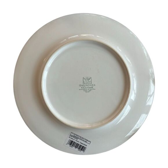 Bordeaux Wine Red Deer Gourmet Breakfast Plate 8 5/8” Gmundner Keramik Rare NWT - Picture 5 of 10